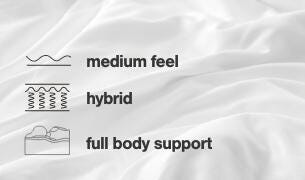 Chime 10 Inch Hybrid 10 Inch Mattress and Pillow - De Avenue Furniture
