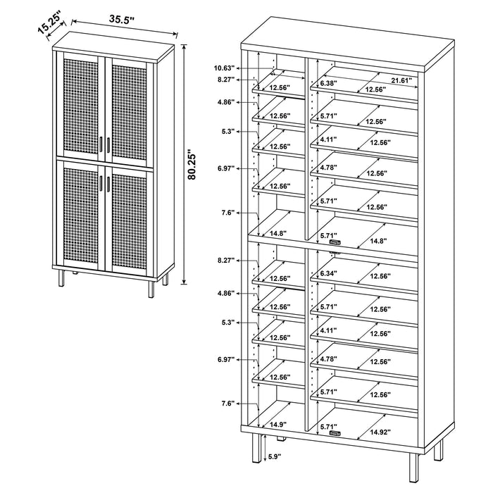 Teller Shoe Cabinet - De Avenue Furniture