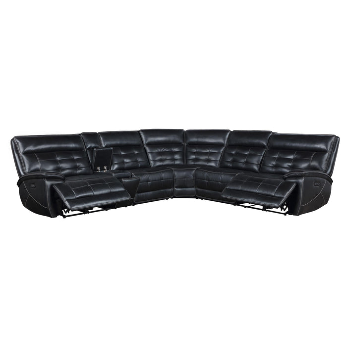 Hewitt Dual Power Reclining Sectional - De Avenue Furniture