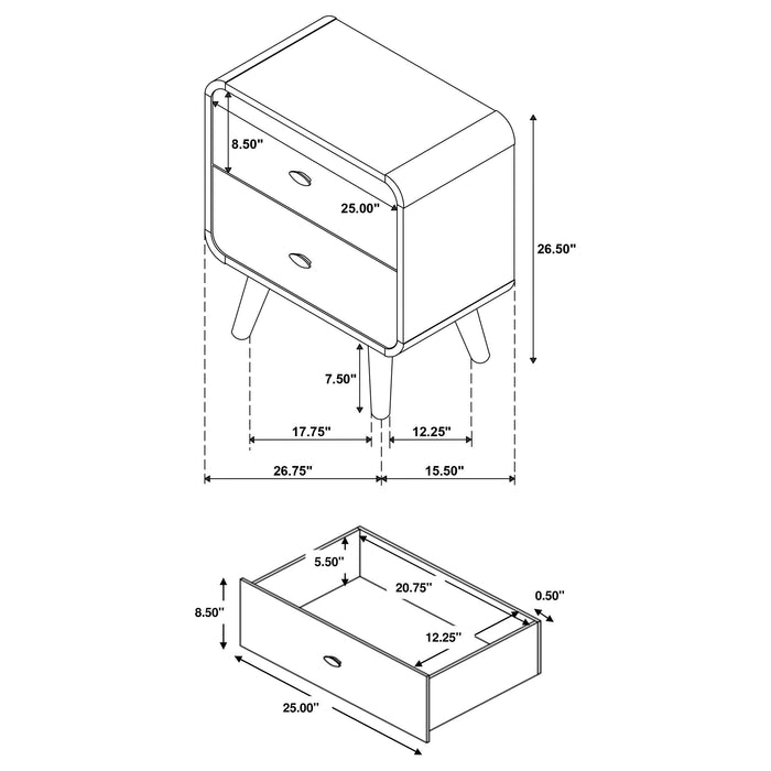 Robyn Nightstand - De Avenue Furniture