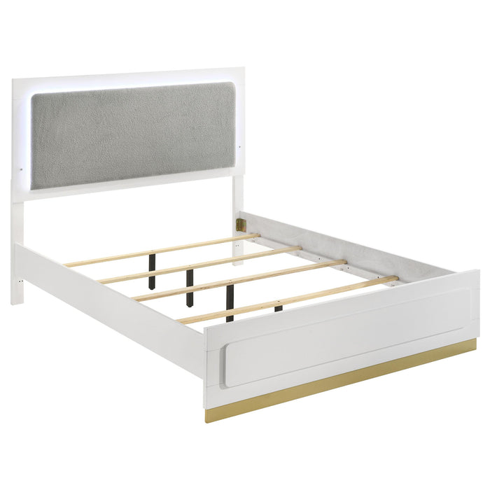 Caraway Panel Bed with LED Lighting - De Avenue Furniture
