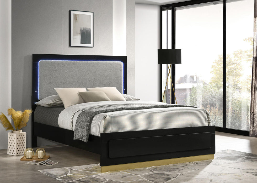 Caraway Panel Bed with LED Lighting - De Avenue Furniture