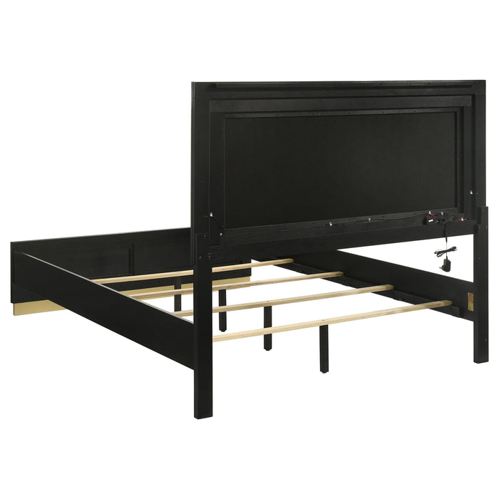 Caraway Panel Bed with LED Lighting - De Avenue Furniture