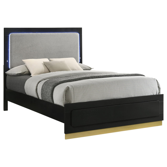 Caraway Panel Bed with LED Lighting - De Avenue Furniture