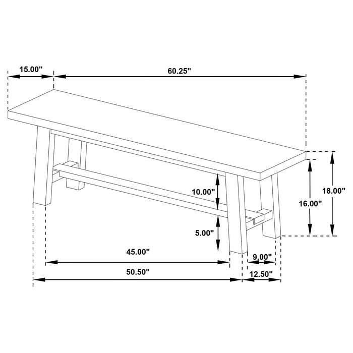 Middleton Dining Bench - De Avenue Furniture