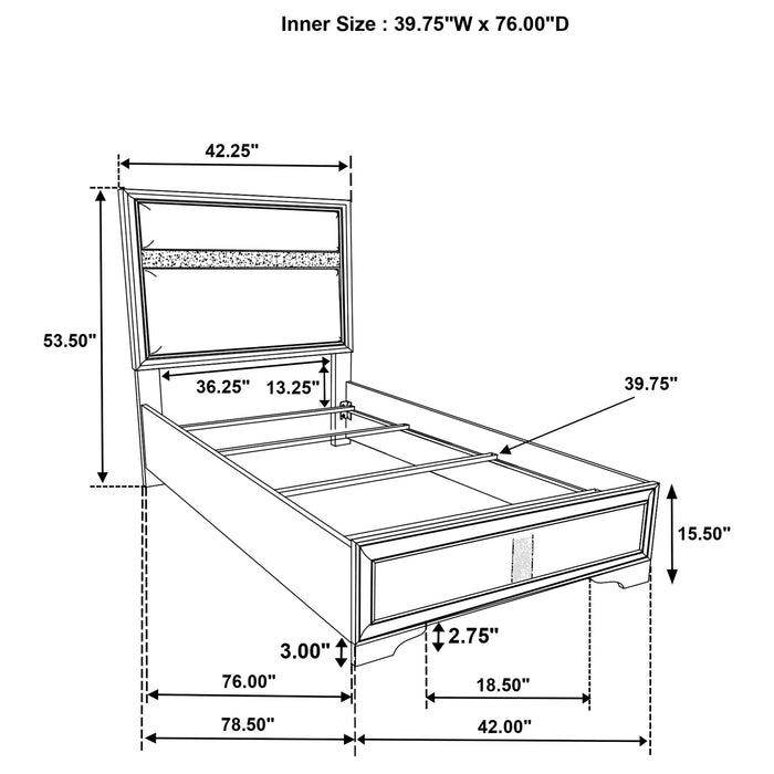 Miranda Panel Bed - De Avenue Furniture