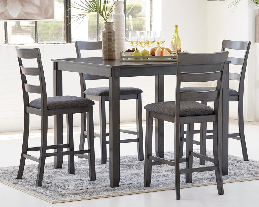 Bridson Counter Height Dining Table and Bar Stools (Set of 5) - De Avenue Furniture