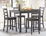 Bridson Counter Height Dining Table and Bar Stools (Set of 5) - De Avenue Furniture
