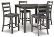 Bridson Counter Height Dining Table and Bar Stools (Set of 5) - De Avenue Furniture