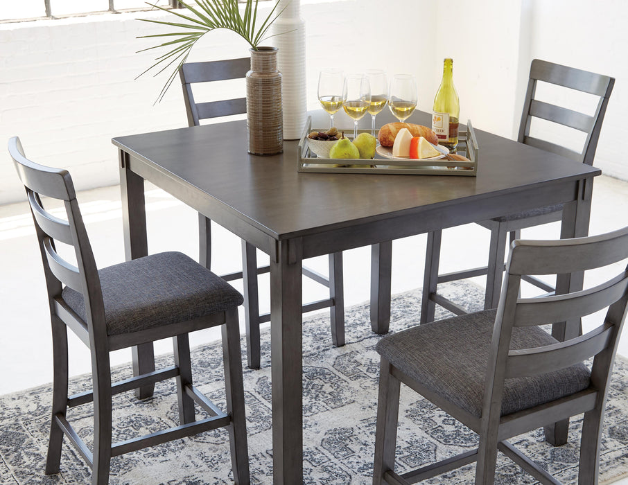 Bridson Counter Height Dining Table and Bar Stools (Set of 5) - De Avenue Furniture
