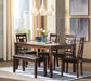 Bennox Dining Table and Chairs with Bench (Set of 6) - De Avenue Furniture