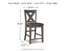 Caitbrook Counter Height Upholstered Bar Stool - De Avenue Furniture