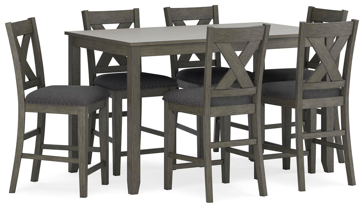Caitbrook Counter Height Dining Table and Bar Stools (Set of 7) - De Avenue Furniture