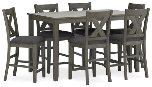 Caitbrook Counter Height Dining Table and Bar Stools (Set of 7) - De Avenue Furniture
