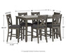 Caitbrook Counter Height Dining Table and Bar Stools (Set of 7) - De Avenue Furniture