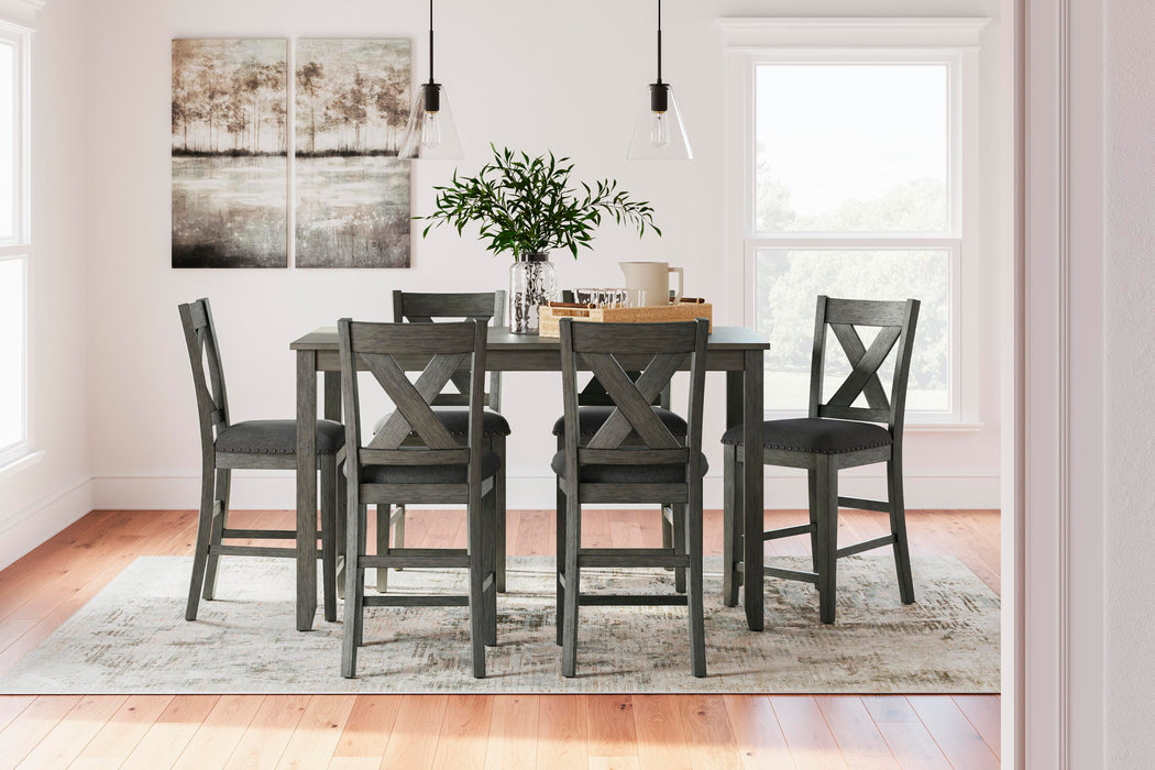 Caitbrook Counter Height Dining Table and Bar Stools (Set of 7) - De Avenue Furniture