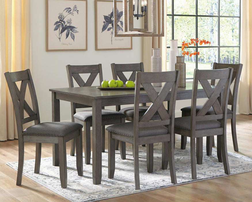 Caitbrook Dining Table and Chairs (Set of 7) - De Avenue Furniture