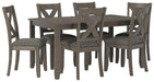 Caitbrook Dining Table and Chairs (Set of 7) - De Avenue Furniture