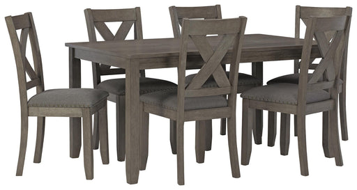 Caitbrook Dining Table and Chairs (Set of 7) - De Avenue Furniture
