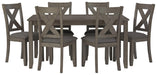 Caitbrook Dining Table and Chairs (Set of 7) - De Avenue Furniture