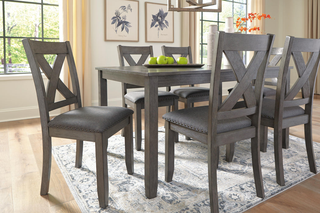 Caitbrook Dining Table and Chairs (Set of 7) - De Avenue Furniture