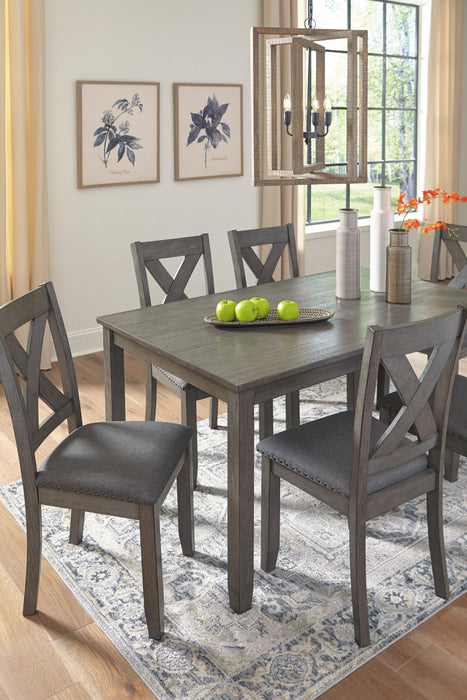 Caitbrook Dining Table and Chairs (Set of 7) - De Avenue Furniture