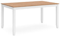 Gesthaven Dining Table with 4 Chairs and Bench (Set of 6) - De Avenue Furniture