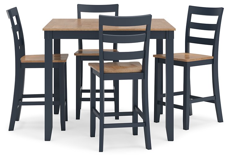 Gesthaven Counter Height Dining Table and 4 Barstools (Set of 5) - De Avenue Furniture