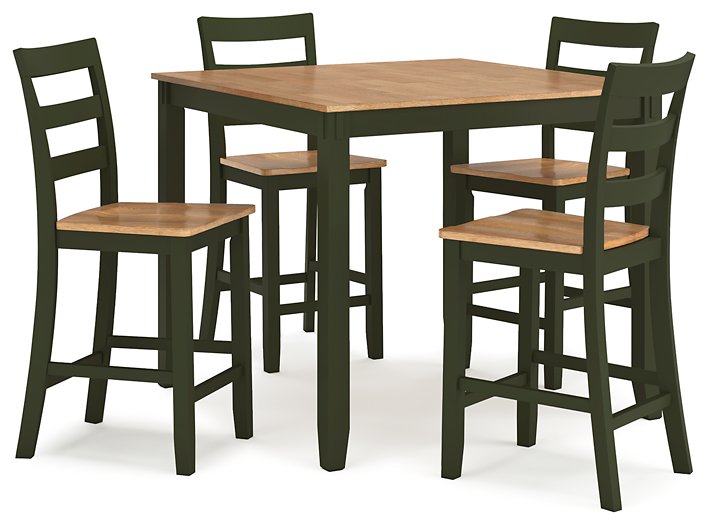 Gesthaven Counter Height Dining Table and 4 Barstools (Set of 5) - De Avenue Furniture