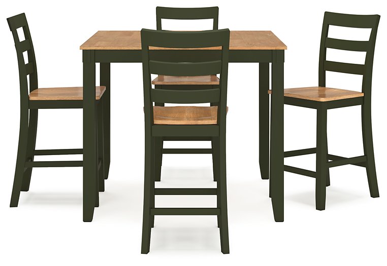 Gesthaven Counter Height Dining Table and 4 Barstools (Set of 5) - De Avenue Furniture
