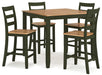 Gesthaven Counter Height Dining Table and 4 Barstools (Set of 5) - De Avenue Furniture