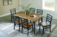 Blondon Dining Table and 6 Chairs (Set of 7) - De Avenue Furniture