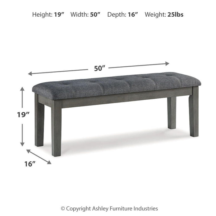Hallanden 50" Dining Bench - De Avenue Furniture