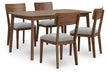 Tameride Dining Table and 4 Chairs (Set of 5) - De Avenue Furniture