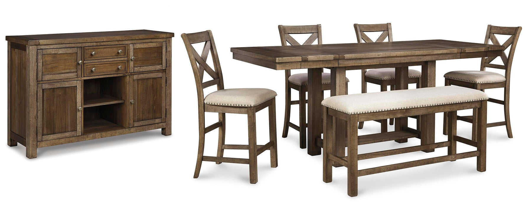 Moriville Counter Height Dining Set - De Avenue Furniture