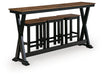 Wildenauer Counter Height Dining Table and 3 Barstools Set - De Avenue Furniture