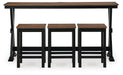Wildenauer Counter Height Dining Table and 3 Barstools Set - De Avenue Furniture