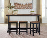 Wildenauer Counter Height Dining Table and 3 Barstools Set - De Avenue Furniture