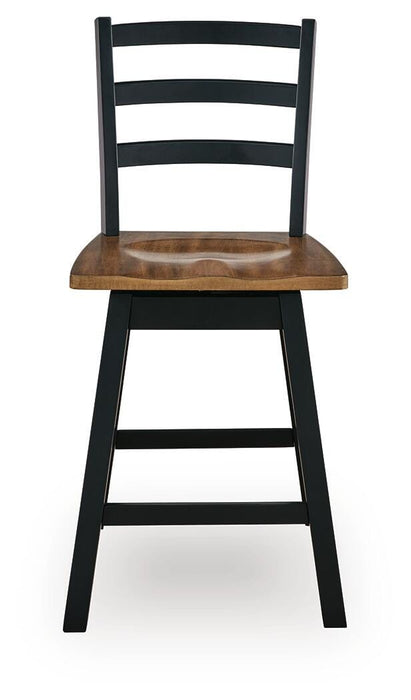 Wildenauer Counter Height Swivel Barstool - De Avenue Furniture