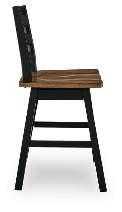 Wildenauer Counter Height Swivel Barstool - De Avenue Furniture