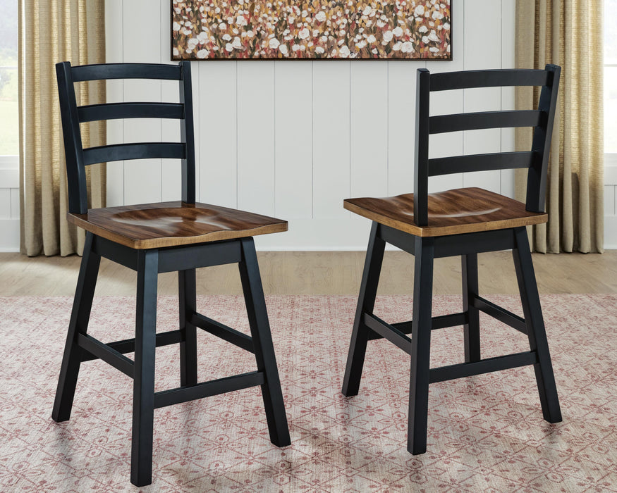 Wildenauer Counter Height Swivel Barstool - De Avenue Furniture