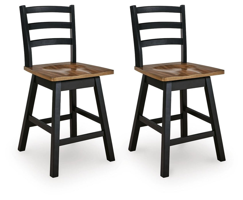 Wildenauer Counter Height Swivel Barstool - De Avenue Furniture