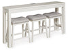 Robbinsdale Counter Height Dining Table and 3 Barstools Set - De Avenue Furniture