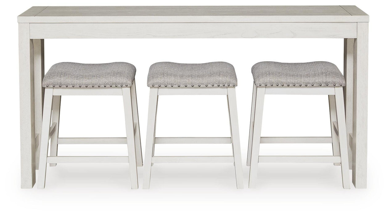 Robbinsdale Counter Height Dining Table and 3 Barstools Set - De Avenue Furniture
