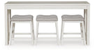 Robbinsdale Counter Height Dining Table and 3 Barstools Set - De Avenue Furniture