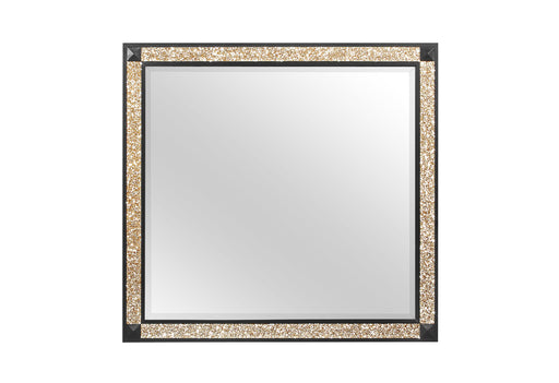 BLAKE BLACK/GOLD MIRROR - De Avenue Furniture
