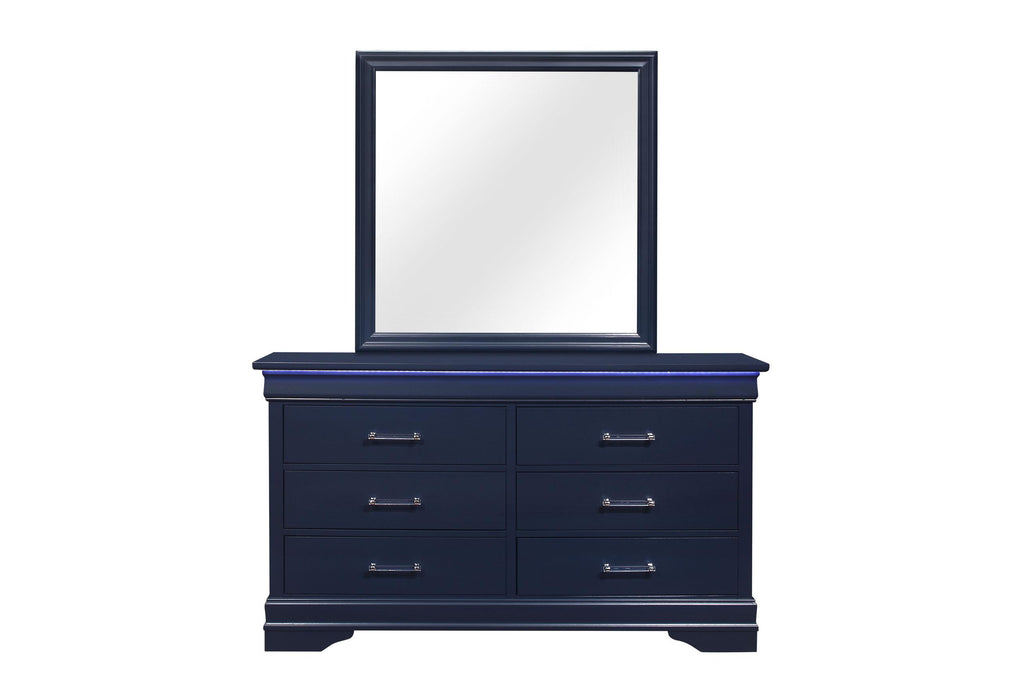 CHARLIE BLUE MIRROR - De Avenue Furniture