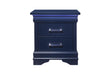 CHARLIE BLUE NIGHTSTAND WITH LED - De Avenue Furniture