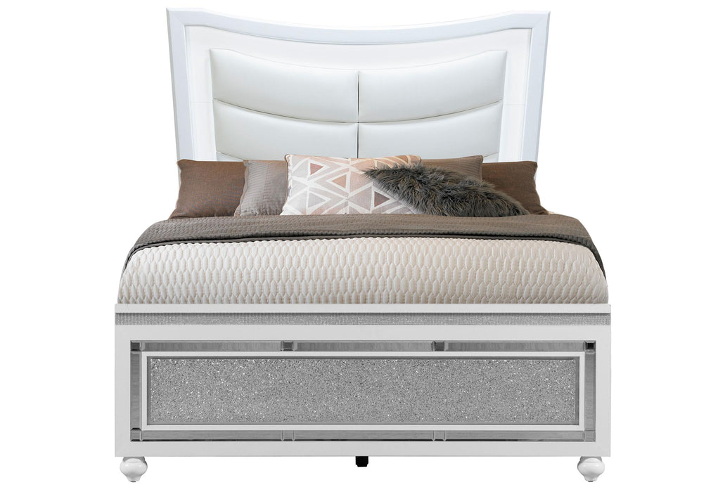 COLLETE WHITE FULL BED - De Avenue Furniture