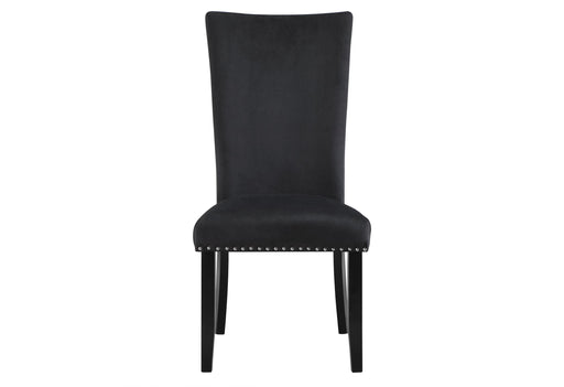 D03 BLACK VELVET DINING CHAIR - De Avenue Furniture
